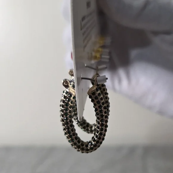 * Fashion Nova Women's Merry And Bright 3 Pack Earrings Set - Green/Red - Picture 4 of 8